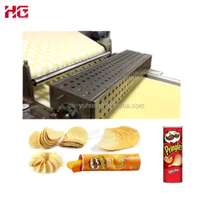 Linha de máquina de produção de salgadinhos de batatas fritas Máquina elétrica completa de fazer batatas fritas