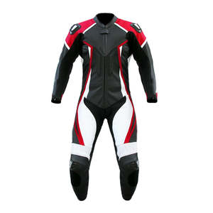 Traje de Motocicleta de Cuero Hecho en Pakistán, Dos Piezas, con Protección de Armadura, Impermeable, Jersey de Carreras de Cuerpo Completo para Hombre y Mujer - Product Image 1