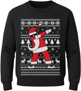 Sudadera con Diseño Negro Impreso en 3D, Ropa de Invierno Tejida, Sudadera con Capucha Personalizada con Estampado Navideño de Anime para Hombre - Product Image 1