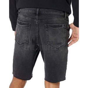 Wholesale Lightweight <b>Drawstring</b> Knitted Solid Casual <b>Men's</b> <b>Jeans</b> Shorts OEM Service Comfortable Use for Online Sale - Product Image 4