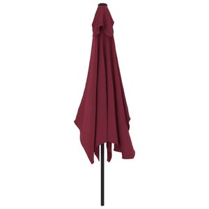 Parasole da giardino 118.1 rosso Bordeaux "x 78.7" con palo in metallo ombrelloni e basi - Product Image 4