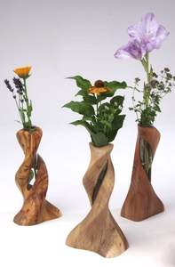 Vase à fleurs décoratif en bois pour étiquetage privé, multi-usages, décoration intérieure, construction durable et aspect élégant - Product Image 4