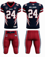 Jersey Sepak Bola Amerika Ukuran Besar Pria Custom Print, Seragam Tim Personalisasi Lengan Pendek V-Neck Bahan Mesh 100% Poliester Bagian Depan