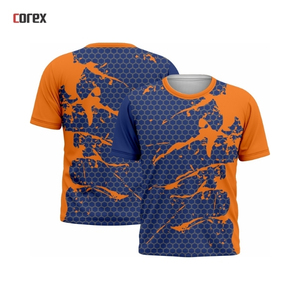 Chemise de sport respirante en jersey de sublimation formel à col rond en tricot uni de haute qualité - Product Image 3