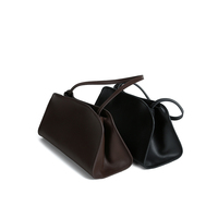 Sac à bandoulière élégant en cuir pleine fleur pour femme, chic et simple, idéal pour le travail et les voyages, avec sangle réglable