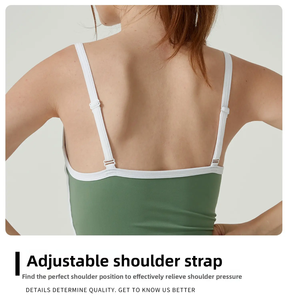 Camiseta sin mangas acanalada para niñas, para yoga y entrenamiento, espalda cruzada, ajuste regular, TELA INTELIGENTE, ecológica - Product Image 5