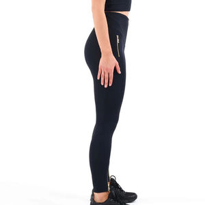 High Waist Yoga Leggings <b>Full</b> Length Seamless Gradient Color Spandex/Polyester Elastic Waist Black Stretch Pants for Women - Product Image 2