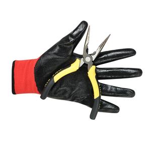 Gants de sécurité respirants anti-impact en polyester/nylon + NBR Vietnam 13G/15G, tricotés, avec poignets élastiques et paume micro-sableuse lisse enduite - Product Image 2
