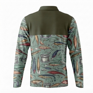 เสื้อโปโลใหม่ปี 2026 ขายส่ง แบบซับลิเมชั่น แขนยาว สีสันตามสั่ง ป้องกันแสงแดดระดับมืออาชีพ UPF 50 ผ้าฝ้ายผสม ระบายอากาศได้ดี - Product Image 2