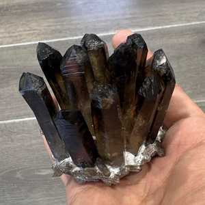 New Arrival Specimen Natural Brown Smoky Quartz Point Crystal Cluster Figurine Healing Gemstone Ornament For Home Decor - Product Image 3