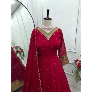 Hermoso vestido de fiesta bordado Pent y Dupatta para vestidos de Graduación - Product Image 5