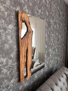 Espejo de Pared de Madera Blanca Envejecida, Espejo de Pared de Madera Vintage para Decoración Shabby Chic, Espejo Colgante al por Mayor - Product Image 6