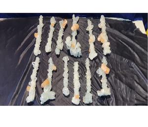 Apophyllite naturelle magnifique avec spécimens minéraux de Stilbite, lot de cristaux, pierre de guérison pour la décoration intérieure et l'exposition des collectionneurs - Product Image 2