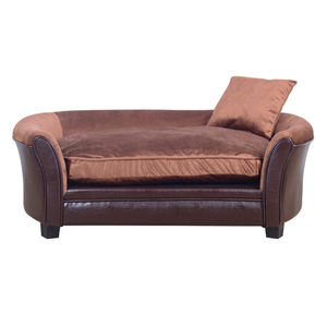 โซฟาเบดสำหรับแมว, เก้าอี้โซฟาสำหรับสุนัข, เก้าอี้โซฟาสำหรับสุนัข, เตียงสุนัข, โซฟาสำหรับสุนัข, โซฟาสำหรับแมว, เตียงสัตว์เลี้ยงแบบคลาสสิก PU พกพาสะดวกสำหรับใช้ในบ้าน - Product Image 1