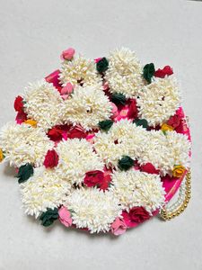 Gajra Scrunchie, Banda para el Cabello, Regalos para Sangeet, Mehndi, Ramadán, Mayoon, Pulsera India, Regalos para Damas de Honor, Ganey, Ganaas - Product Image 3