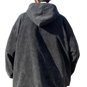 Sweat à capuche en coton épais pour homme avec doublure en polaire confortable, coupe décontractée et construction durable, idéal pour les temps frais. - Product Image 6