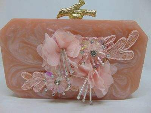 Top Quality Luxury Resin Clutch for <b>Bridal</b> Wedding Parties Brass Handle Clutch Made Resin Wooden Handmade BY MULTI CRAFT - Product Image 5