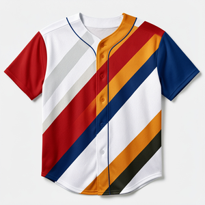 Vente en gros de maillots de baseball et de softball personnalisés pour adultes, à manches courtes, respirants, légers, vêtements de sport - Product Image 4