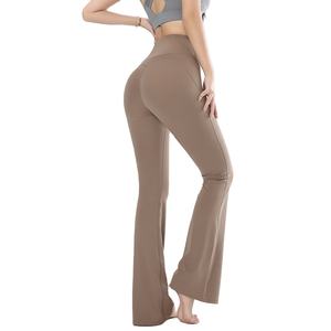 2026 invierno Fitness al aire libre pantalones de Yoga de secado rápido mallas acampanadas transpirables para correr decoradas con diseño pintado - Product Image 5