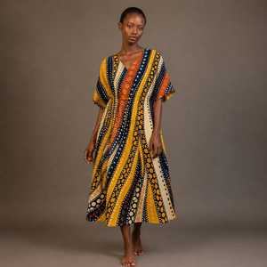Tissu africain imprimé wax Ankara en coton, motifs tribaux traditionnels Dashiki Kitenge, textile Dutch Wax pour robes, mode, vente en gros, export - Product Image 1