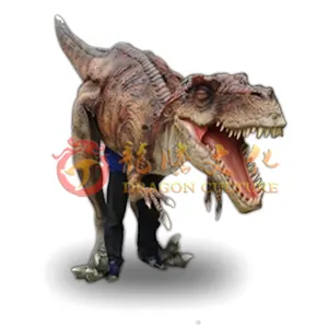 大人の恐竜公園のための機械恐竜コスチューム
