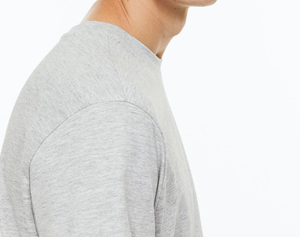 T-shirt en coton surdimensionné personnalisé de haute qualité pour homme, grande taille, épaules tombantes, motif vintage noir, coupe ample - Product Image 2