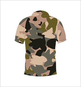 Camiseta Deportiva de Camuflaje Desértico, Manga Corta, Ropa Deportiva para Actividades al Aire Libre - Product Image 5