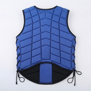 Chaleco de Protección Acolchado para Montar a Caballo con Cierre Frontal y Cordones Laterales Ajustables para Entrenamiento Ecuestre - Product Image 3