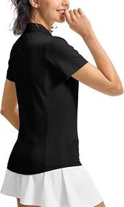 เสื้อโปโลผู้หญิงทันสมัย สวมใส่สบาย ระบายอากาศได้ดี ผลิตจากผ้าฝ้ายผสมสแปนเด็กซ์  รับปักโลโก้ตามสั่ง เหมาะสำหรับใส่ลำลอง ทำงาน หรือเล่นกีฬา - Product Image 5