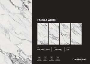 Azulejos de porcelana con tallado elegante, tamaño 600x1200, formato grande para pisos y paredes, para uso en interiores de casas de lujo y comerciales. - Product Image 4