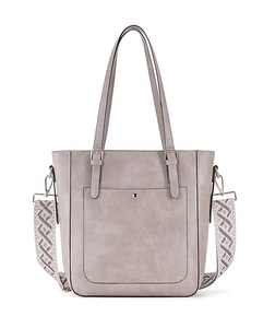 Prix de gros pour sacs fourre-tout personnalisés en cuir véritable pour femmes, sacs à main tendance avec trois sangles et fermeture éclair - Product Image 1