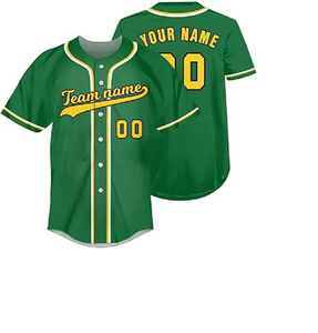 Camiseta de Béisbol Elástica de Alta Calidad con Logotipo Personalizado del Equipo, Transpirable, Deportiva, con Botones, para Entrenamiento - Product Image 2