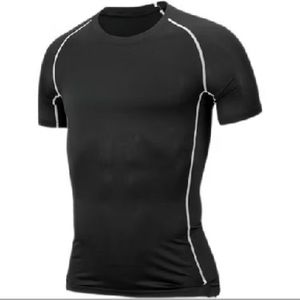 Camisetas Deportivas de Compresión de Spandex/Nylon con Logotipo Personalizado, Sublimadas, de Secado Rápido y Transpirables para Gimnasio - Product Image 1