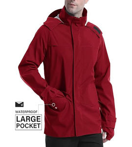 Veste de pluie directement du fabricant, en tissu robuste sans PVC et écologique, idéale pour les conditions météorologiques extrêmes, commandes en gros - Product Image 4