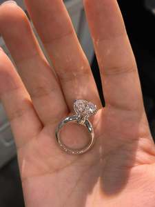 Most Demanded Luxury 925 Sterling <b>Silver</b> <b>Emerald</b> Cut Moissanite <b>Ring</b> for Wedding Ceremony Use Available at Affordable Price - Product Image 6