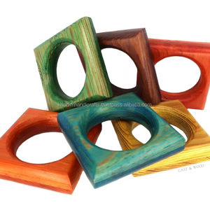 ห่วงรัดผ้าเช็ดปากบนโต๊ะดีไซน์เนอร์เคลือบเงาสำหรับการจัดโต๊ะในงานแต่งงานงานเลี้ยงอาหารค่ำและของตกแต่งบ้าน - Product Image 1