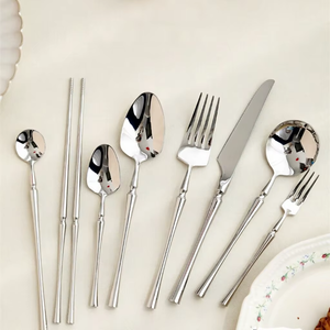 Modern Design Stainless Steel Flatware <b>Set</b> Customizable Cutlery <b>Set</b> Mirror Polish Luxury Hotels Dining Tableware - Product Image 3