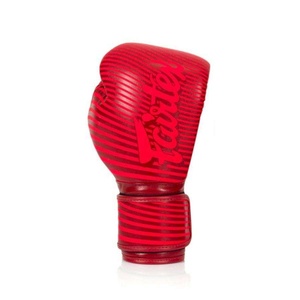 นวมชกมวย Fairtex รุ่น Red Lining หนังแท้สั่งทำพิเศษ ปิดแบบ Hook Loop สำหรับมวยไทย ซานด้า MMA ฝึกซ้อม ระดับมืออาชีพ - Product Image 3