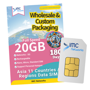 Tarjeta SIM de Viaje 4G 5G para 11 Países de Asia, Reventa de Tarjetas SIM, Empaque Personalizado, Roaming, Datos Ilimitados, Tarjetas SIM Físicas - Product Image 2