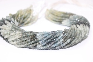 พลอยอะความารีนแบบเหลี่ยมเพชรพลอยหลวมลูกปัดมอสธรรมชาติ - Product Image 4