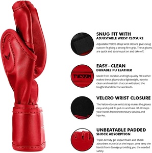 Guantes de Pu MMA para entrenamiento, de alta calidad, personalizados, nuevo diseño, venta al por mayor - Product Image 3