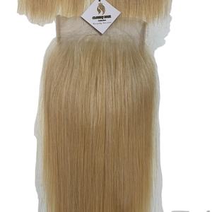 Cabello humano sin procesar, color natural, 100% no sintético, cierre de encaje HD con mechones, sin enredos ni caída, venta al por mayor - Product Image 1