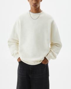 Sudadera de punto extragrande de alta calidad OEM para hombre, con hombros caídos, holgada, sólida, informal, estampada, forrada, cómoda, para invierno - Product Image 6