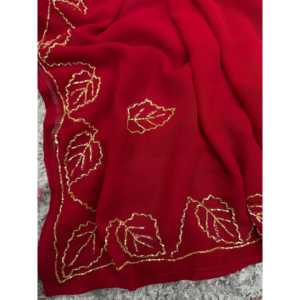 Designer Ethnic <b>Bandana</b> Saree Beautiful Katdana Handwork for Party Wear - Product Image 1