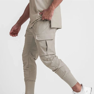 New Latest Fashion 2026 OEM Custom 100% Cotton Casual <b>Cargo</b> Pants Waterproof Breathable <b>White</b> Color Men - Product Image 3