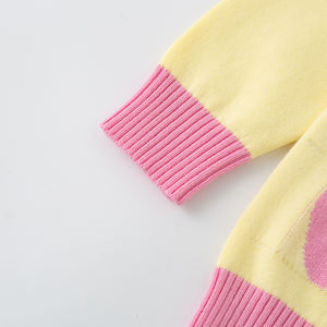 Suéter de Lana Tejido a Mano para Niñas, Diseño de Trenzas, Ropa Infantil - Product Image 4