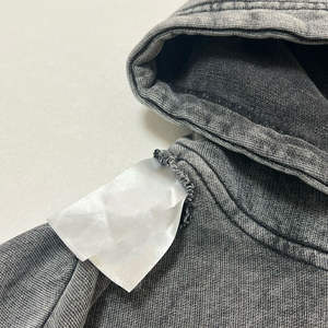 Sweat à capuche en coton French Terry pour homme, style streetwear, personnalisé, collection hiver 2026, haute qualité, teint uni, lavable à l'eau, effet délavé - Product Image 6