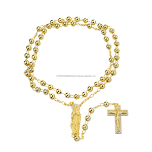 Collier de luxe en argent sterling 925 avec diamant Moissanite, chaîne cubaine et pendentif croix perlé, bijoux hip-hop en gros - Product Image 1