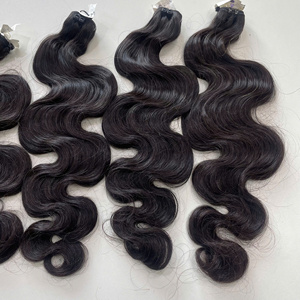 Virgin Vietnamese Hair LINU Brand Super Quality Fast <b>Body</b> <b>Wave</b> Natural Color Silky Machine Double Weft Weaving - Product Image 2
