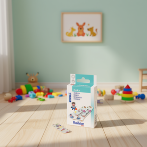 Cerotti per bambini Baikim, 16 unità, per bambini con disegni divertenti - Product Image 3